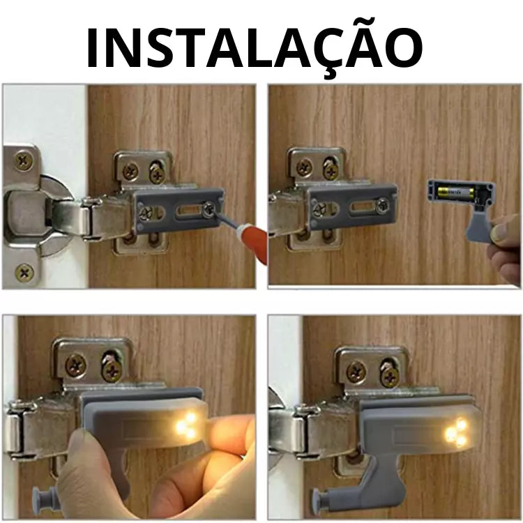 Luz de LED Automática para Armário - Manias Brasileira